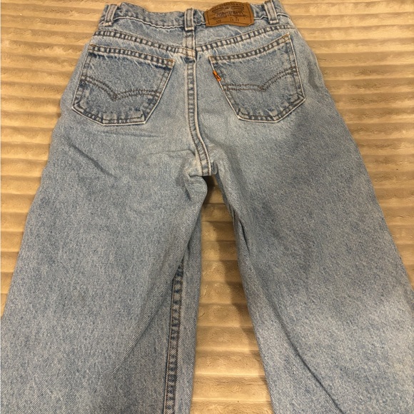 Vintage Levi's Orange Tab Light Blue Relaxed Boys Jeans - Made in USA - Picture 3 of 3